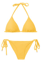 Cargar imagen en el visor de la galería, Set Malibu-Yellow Tri-Inv Cheeky-Tie
